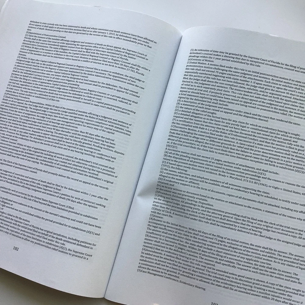 Florida‎ Rules of Criminal Procedure 2021 Florida Supreme Court